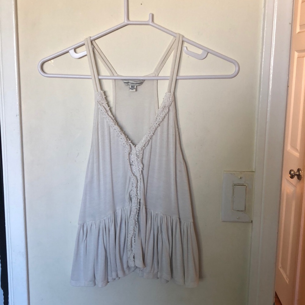 white tank top
